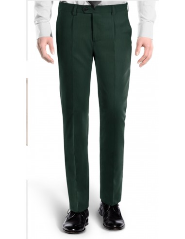 Pantalone con pinces cotone gabardina verde