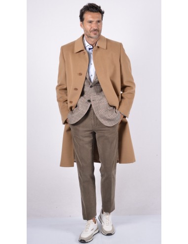 Cappotto uomo in lana colore Cammello A / I